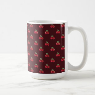 Cherries pattern coffee mug