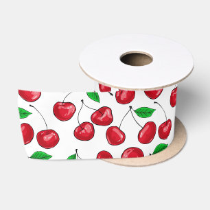 Cherries Satin Ribbon