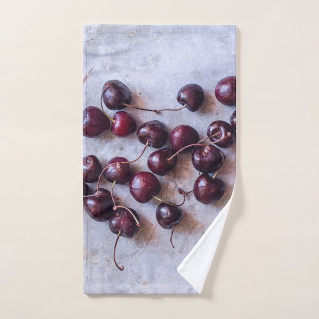 Cherries Stone Hand Towel (Hand Towel)