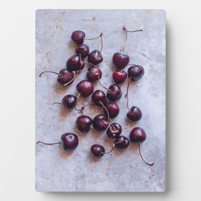 Cherries Stone Plaque (Front)