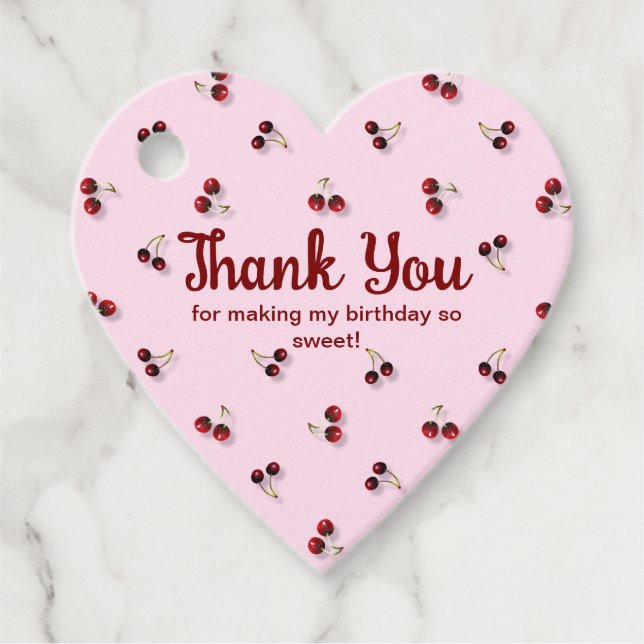 Cherries Thank You Tag (Front)
