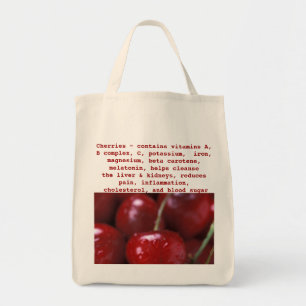 Cherries tote bag