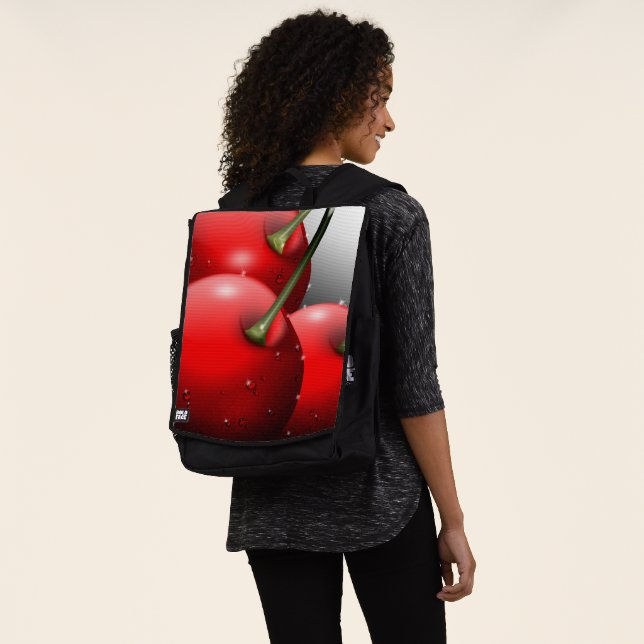 Cherries with Dew Drops Backpack (Worn)