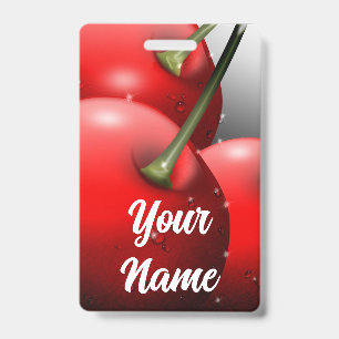 Cherries with Dew Drops Badge