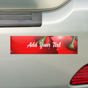 Cherries with Dew Drops Bumper Sticker