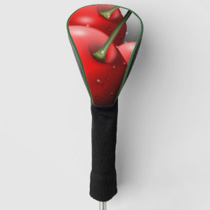 Cherries with Dew Drops Golf Head Cover