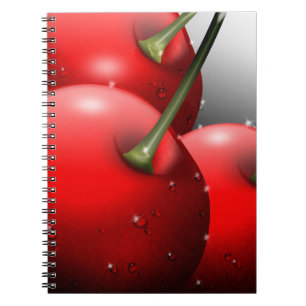 Cherries with Dew Drops Notebook