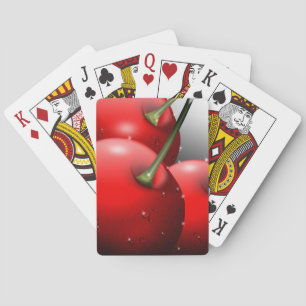 Cherries with Dew Drops Playing Cards