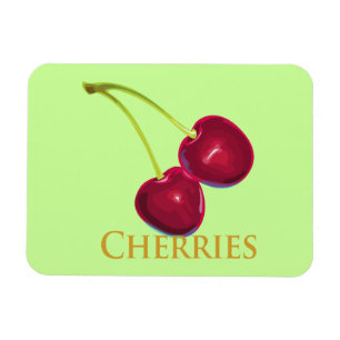 Cherries with Stems Magnet
