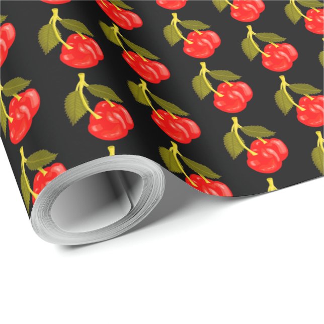 Cherries Wrapping Paper (Roll Corner)