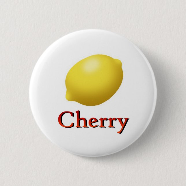 Cherry 2 Inch Round Button (Front)