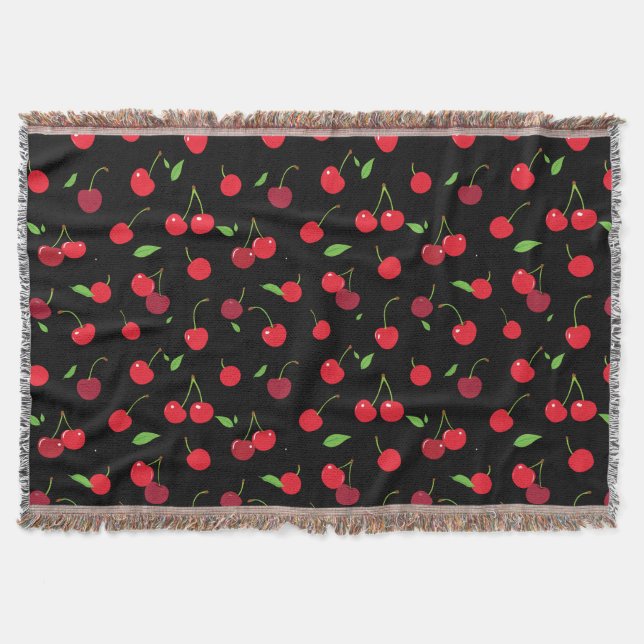 Cherry 2 throw blanket (Front)