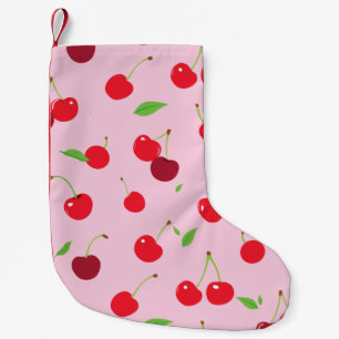 Cherry 3 small christmas stocking