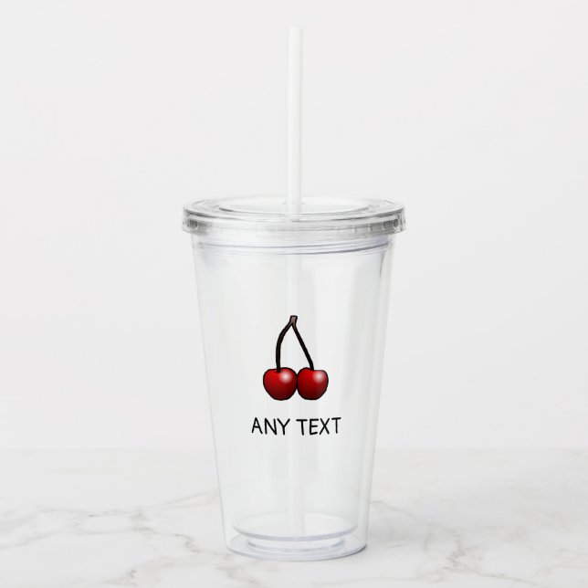 Cherry Acrylic Tumbler (Front)
