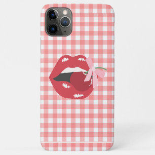 Cherry Aesthetic Coquette Lips iPhone 11 Pro Max Case