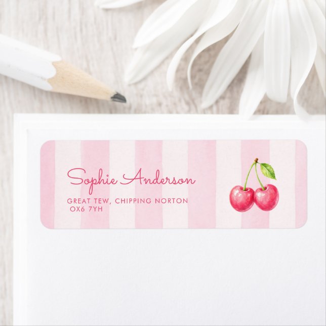 Cherry Baby Shower Address (Insitu)