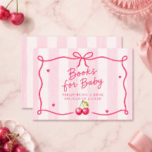 Cherry Baby Shower Books for Baby