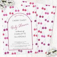 Cherry Baby shower Invitation