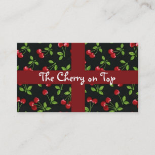 Cherry background business card