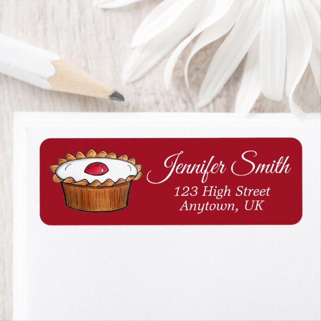 Cherry Bakewell Tart British Food Bakery Café (Insitu)