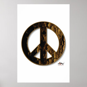 Cherry Bark Peace Poster