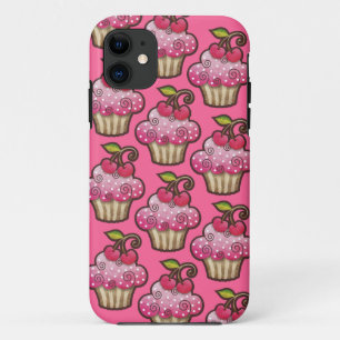 Cherry Berry Cupcake iPhone 5 Case-Mate Case
