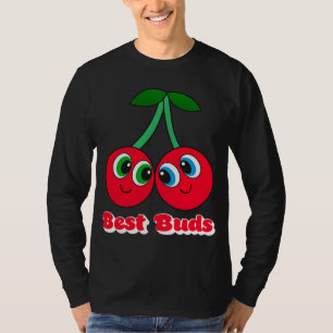 Cherry Best Girl Friend Girlfriend Smile Twin Berr T-Shirt