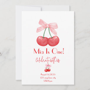 CHERRY BIRTHDAY INVITATION