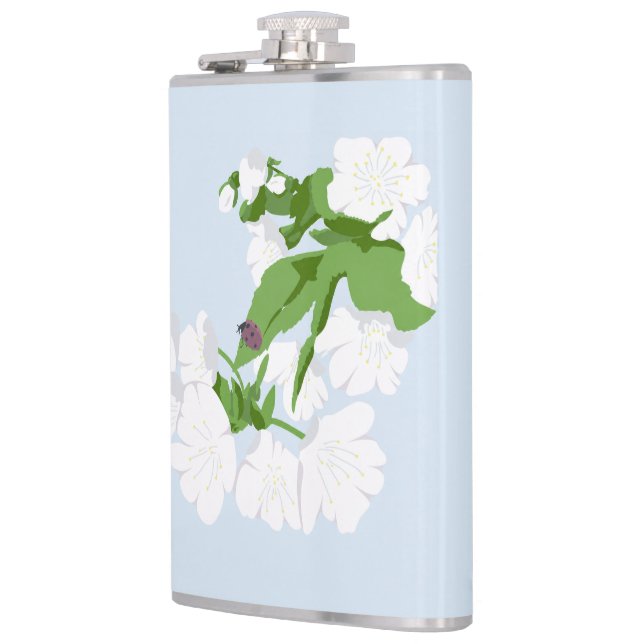Cherry bkossom  hip flask (Left)