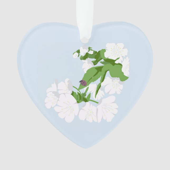Cherry bkossom  ornament (Front)