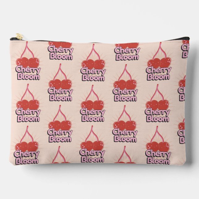 Cherry Bloom Accessory Pouch (Front)