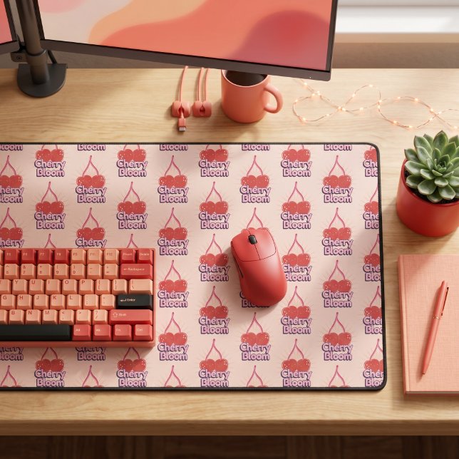 Cherry Bloom Desk Mat (Creator Uploaded)