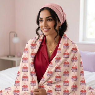 Cherry Bloom Fleece Blanket