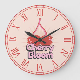 Cherry Bloom Large Clock