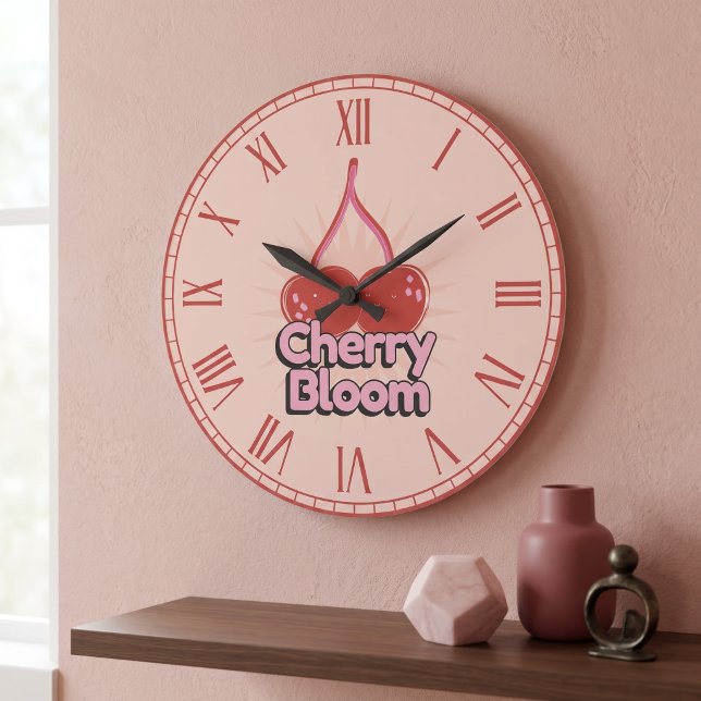Cherry Bloom Large Clock (Creator Uploaded)