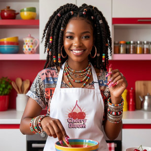 Cherry Bloom Long Apron
