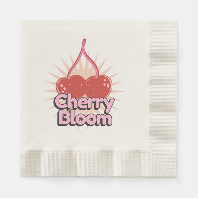 Cherry Bloom Napkins (Front)