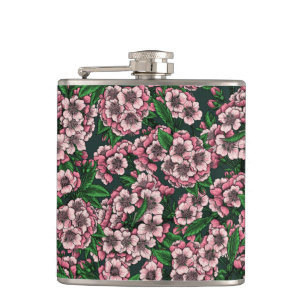 Cherry blossom 2 hip flask