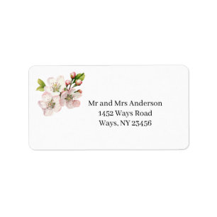 Cherry Blossom Address Label
