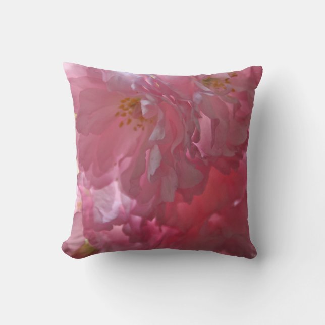 Cherry Blossom American Mojo Pillow/Cushion Throw Pillow (Front)