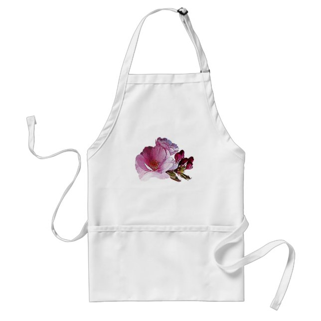 Cherry Blossom and Bud Standard Apron (Front)