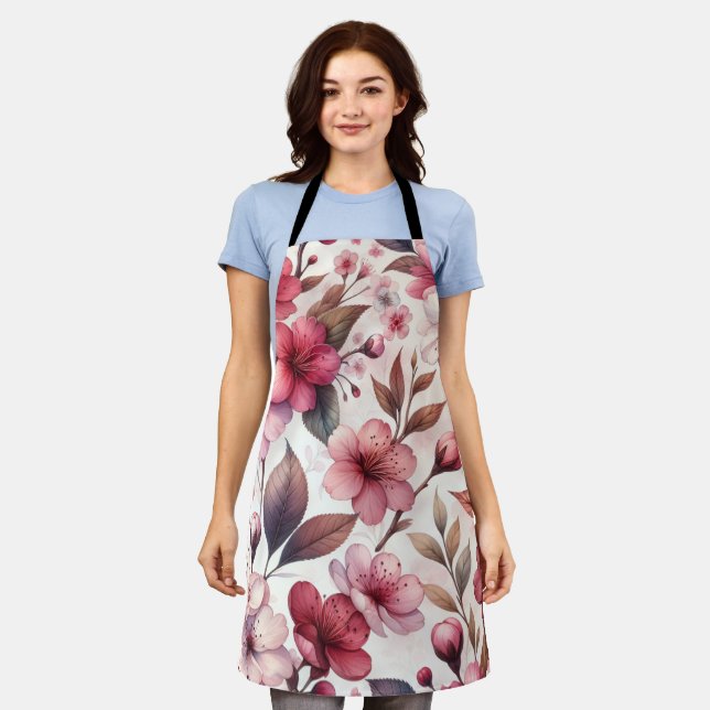 Cherry Blossom Apron (Worn)