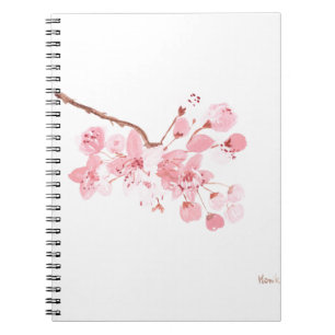cherry blossom art notebook