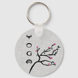 Cherry Blossom - Artistic Yoga Gifts Keychain