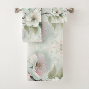 Cherry Blossom Bath Towel Set