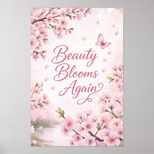 Cherry Blossom : Beauty Blooms Again Poster (Front)