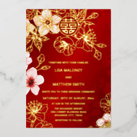 Cherry Blossom BILINGUAL Chinese Wedding