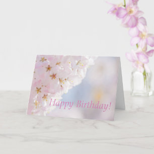 Cherry Blossom Birthday Card