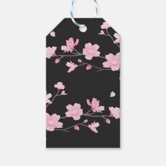 Cherry Blossom - Black Gift Tags