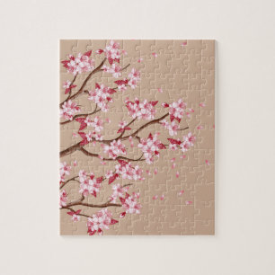 Cherry Blossom Branches Jigsaw Puzzle